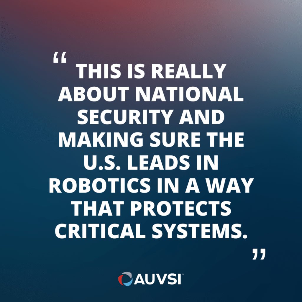 AUVSI Statement on Introduction of the American Security Robotics Act